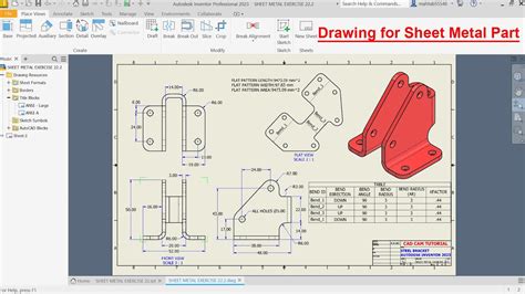 sheet metal in parts list inventor|inventor unfold sheet metal.